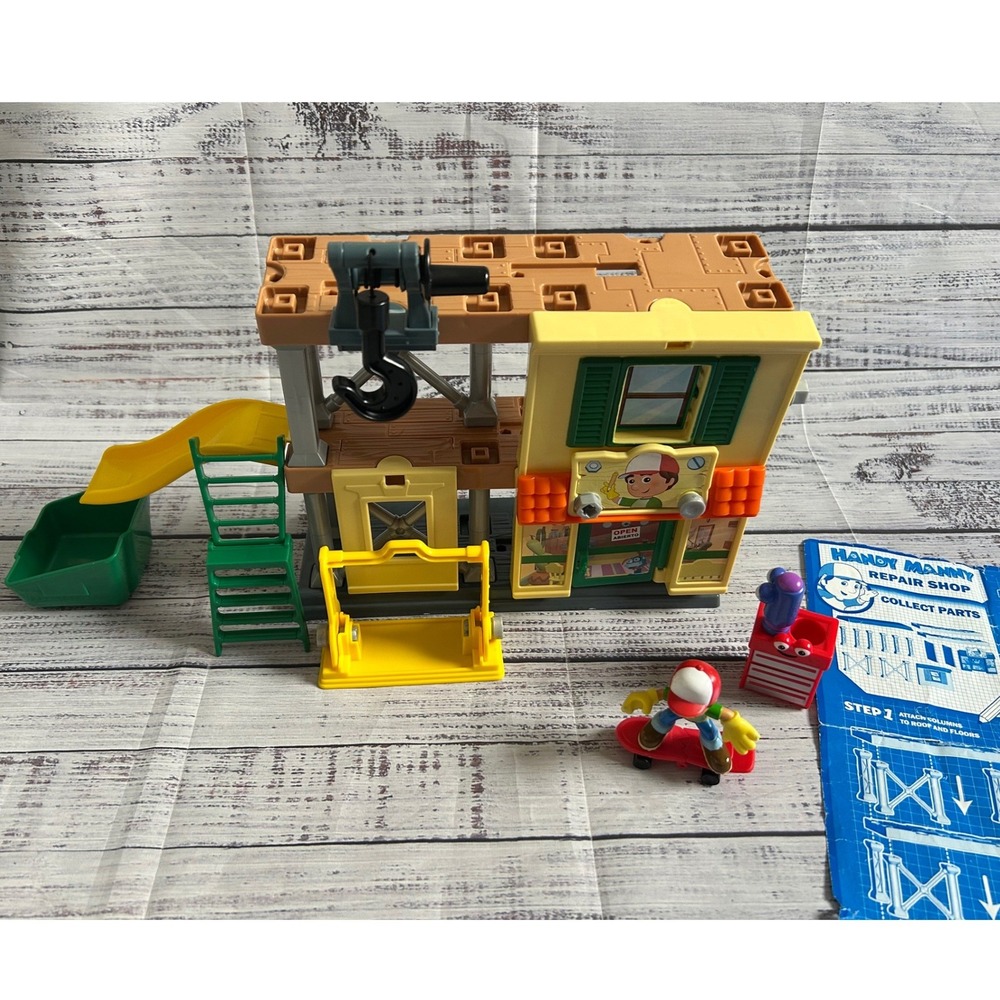 Fisher Price Disney Handy Manny Repair Shop Playset with Manny Blueprints